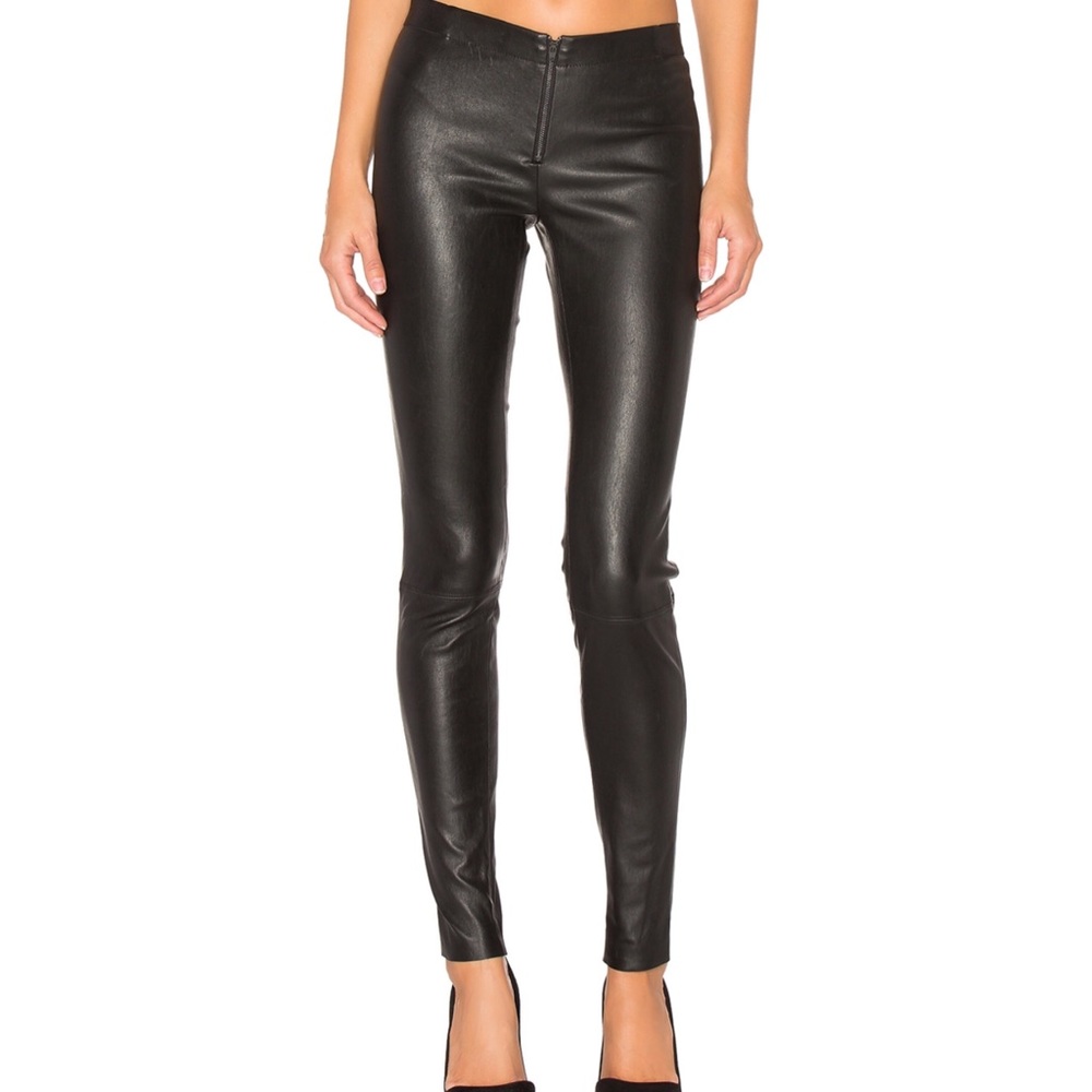 Alice + Olivia faux leather leggings 0